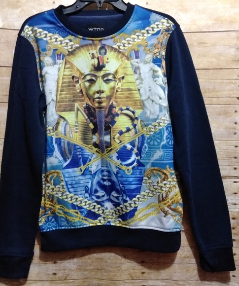 WtO2  Egyptian pharaoh graphic sweatshirt - Picture 2 of 11